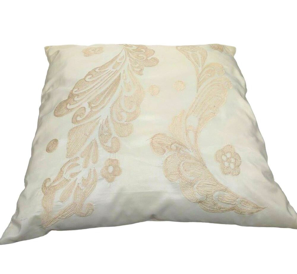 Jacquard Throw Pillow 20 x 20 Pearl Cream Decorative by Uttermost Revelations